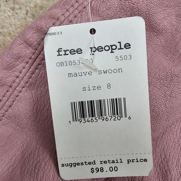 Free People Payton Faux Leather Paperbag Mini Skirt in 8 NWT - Picture 8 of 8